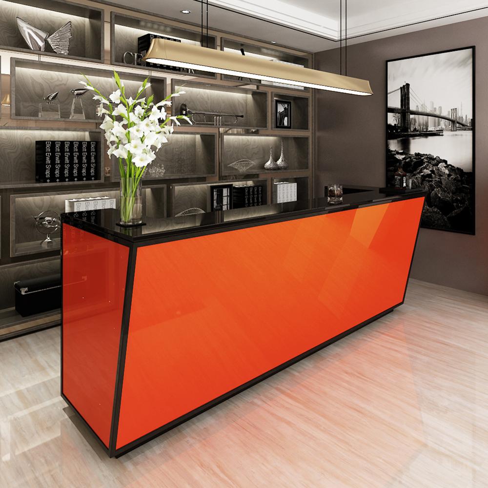 Vattentät självhäftande rumsdekoration tapet garderob köksskåp möbelrenovering väggdekaler 30cm bredd film: Orange / 30cm x 5m