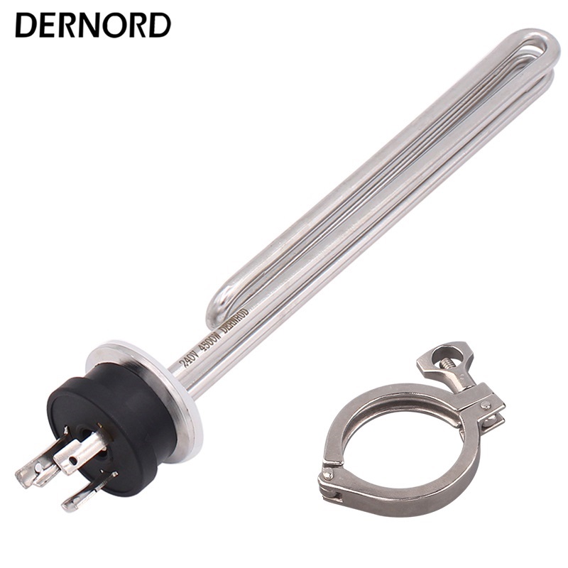 DERNORD 120V 1500W 1650w 1.5 TC Integrated Immersion Electrical Heater Element Water Heating Element With L6/30P Twist Lock Plug: 1.5kw / white