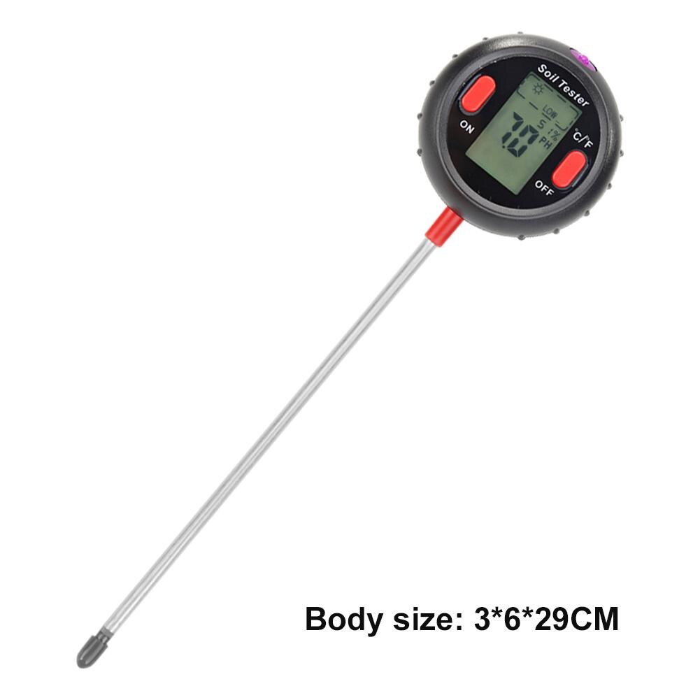 5 in 1 Digital PH Meter Soil Moisture Monitor Soil Temperature Humidity PH Meter Moisture Light Intensity Tester For Garden