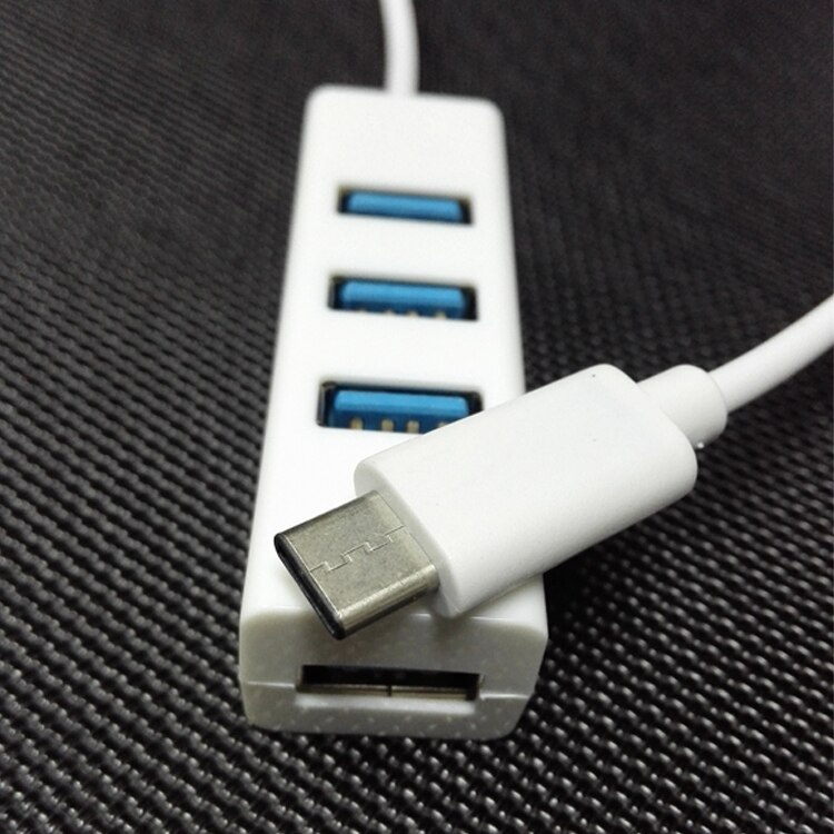 USB 3.1 Type-C to 3 Port USB Hub (white)
