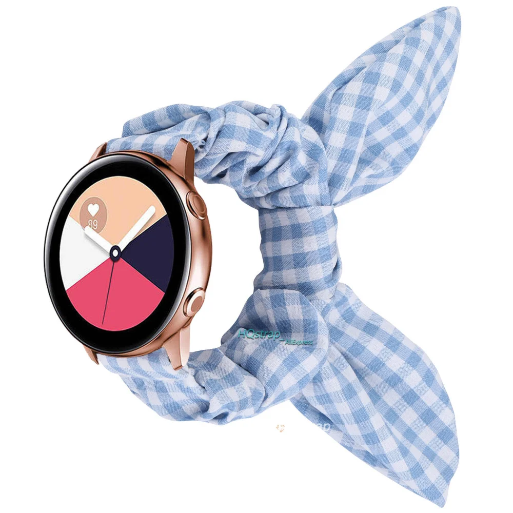 Correas elásticas Scrunchie para reloj samsung Galaxy, banda de reloj de 42mm 46 para samsung Galaxy Watch 3 41 45mm Huawei Watch GT 2e: ( S ) length 130mm / 129 / For lug width 20mm