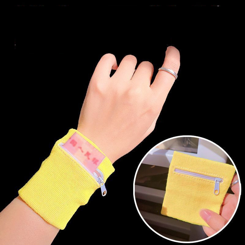 Sport-Armband mit Reißverschlusstasche, Laufsport-Armbandtasche für MP3-Schlüsselkarte, Aufbewahrungstasche, Basketball, Schweißbänder, Armbandtaschen