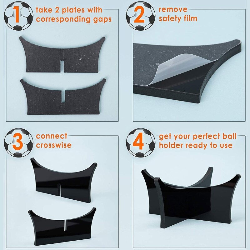 11UE Clear Acryl Ball Stand Houder Display Rugby Basketbal Voetbal Knikkers