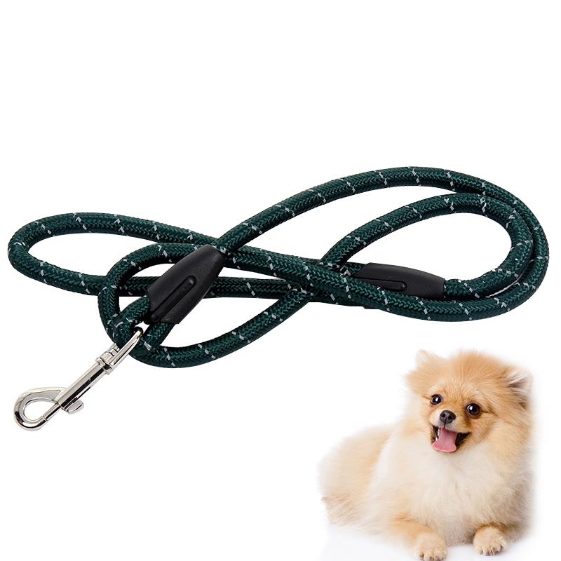 1pc Reflektierende Haustier Leine Nylon Geflochtene Hund Zu Fuß Seil Hund Leine Für Nacht gehen Haustier Liefert Haustier Zubehör