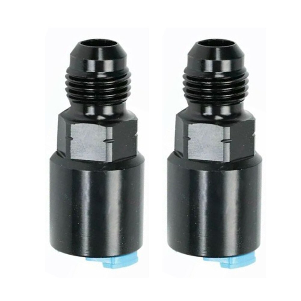 2pcs Set Quick Connect Fitting 6 AN Thread Fuel Rail Adapter