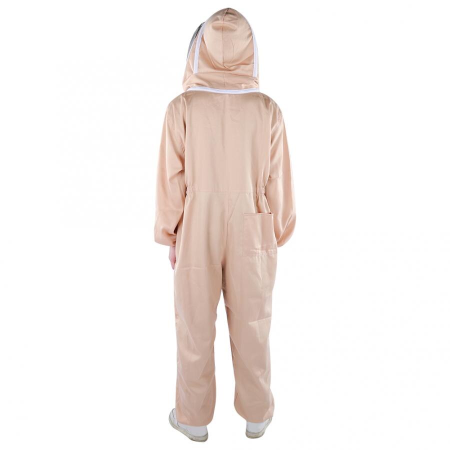 Apiary Polyester Beekeeping Jacket Suit Protective Bee Suits Beekeeper Smock Supplies Apricot