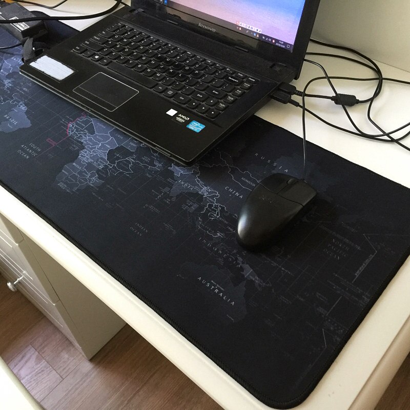 Mouse Pad Mousepad Mause Pads Gaming Gamer Keyboard And Mouse Laptop PC Computer Desk Mat For Mouse World Map Large Mousepads