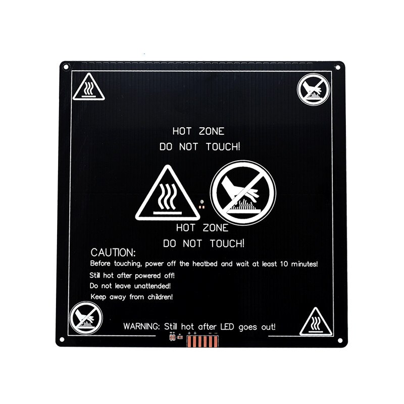 Cama calefactora MK3 mejorada de 12V, cama calefactable de aluminio de 214x21 4/220x22 0/300x200x3mm para piezas de impresora 3d pe as
