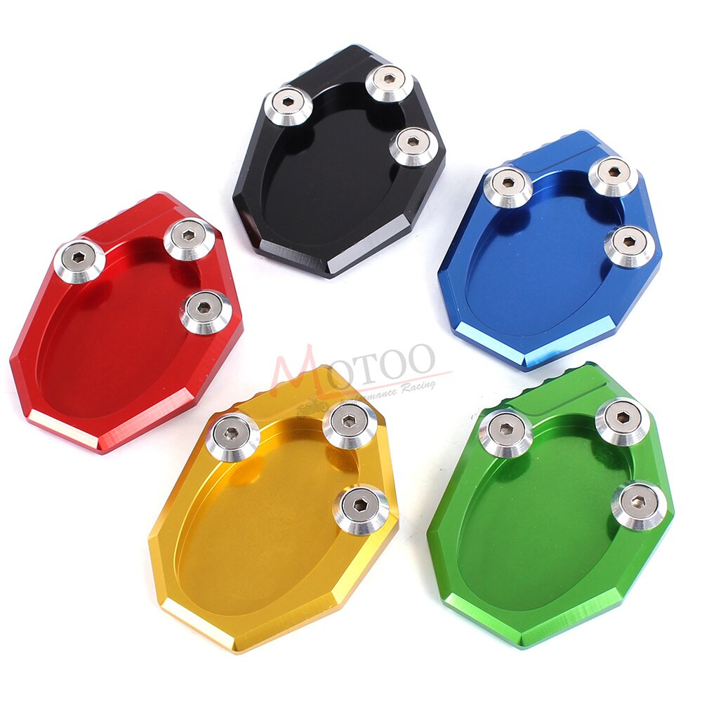 Motoo CNC Aluminium Motorfiets Side Stand Pad Uitbreiding Plaat Kickstand Extension voor KAWASAKI z900