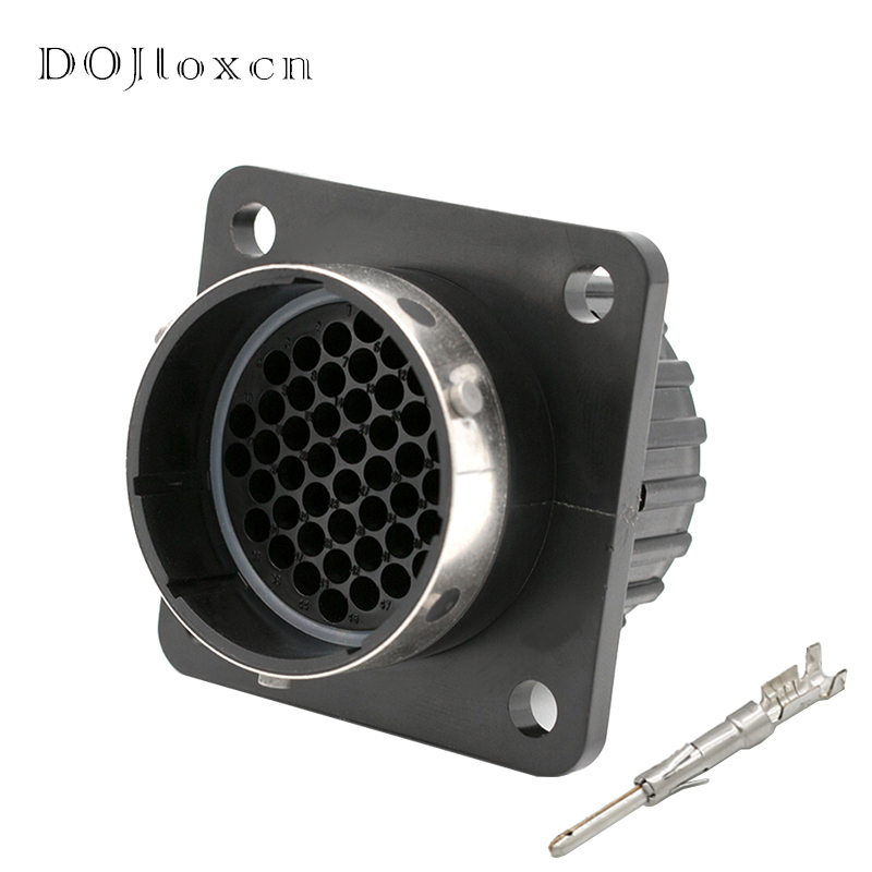 1 Set 31 32 48 Hole ITT Aviation Wiring Socket Waterproof Male Female Connector Plug Plastic Shell 192900-0425 192900-0475: 48p male