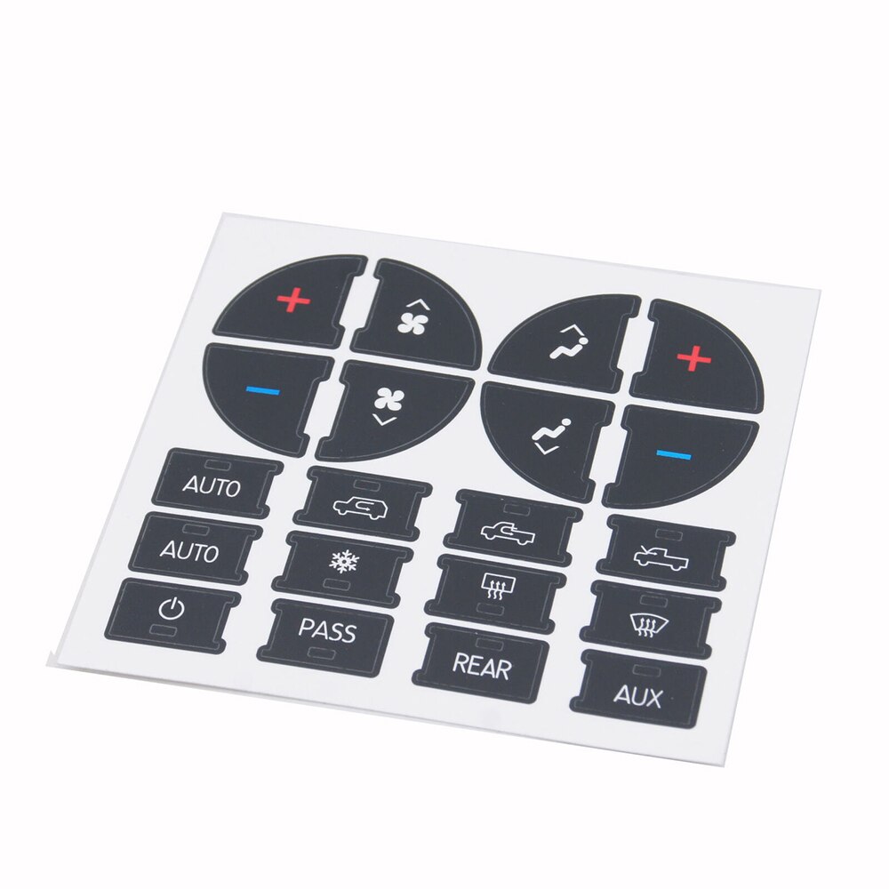 Autosticker airco dashboardknop reparatieset stickers vervangen voor chevrolet gmc tahoe