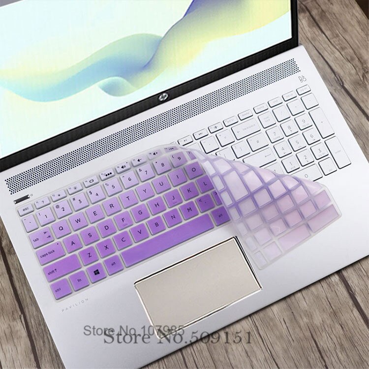 Dla HP Pavilion 15-dw serii 15-dw0008ne 15-dw0054 15-dw0035cl 15-dw0054nl dw0807nz 15 15.6 cal osłona na klawiaturę laptopa Protector: GradualPurple