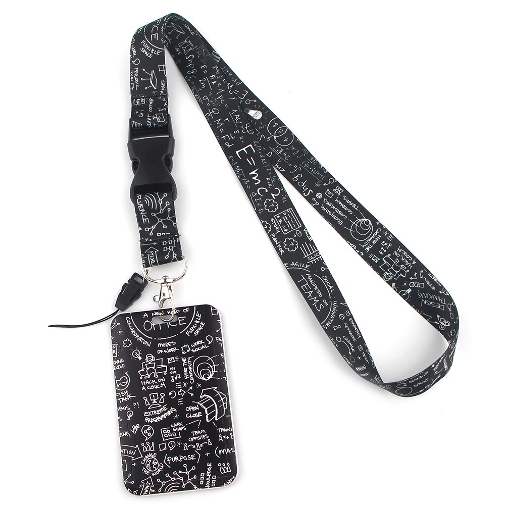 JF0132 – porte-cartes à lanière créative, équitation de maths, pour étudiant, col suspendu, pour téléphone portable, Badge d&#39;accès de métro: 3
