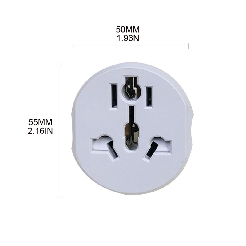 16A Germany/Europe Outlet Plug Adapter from USA to Eu Travel Power Plug Adapter
