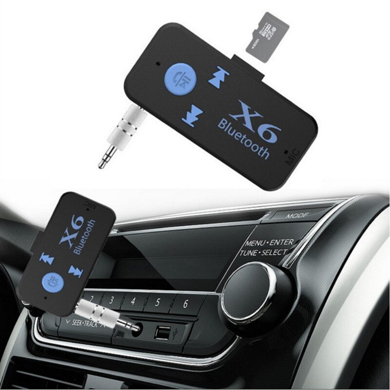 X6 Wireless Bluetooth5.0Audio Music Receiver Support TF C ard