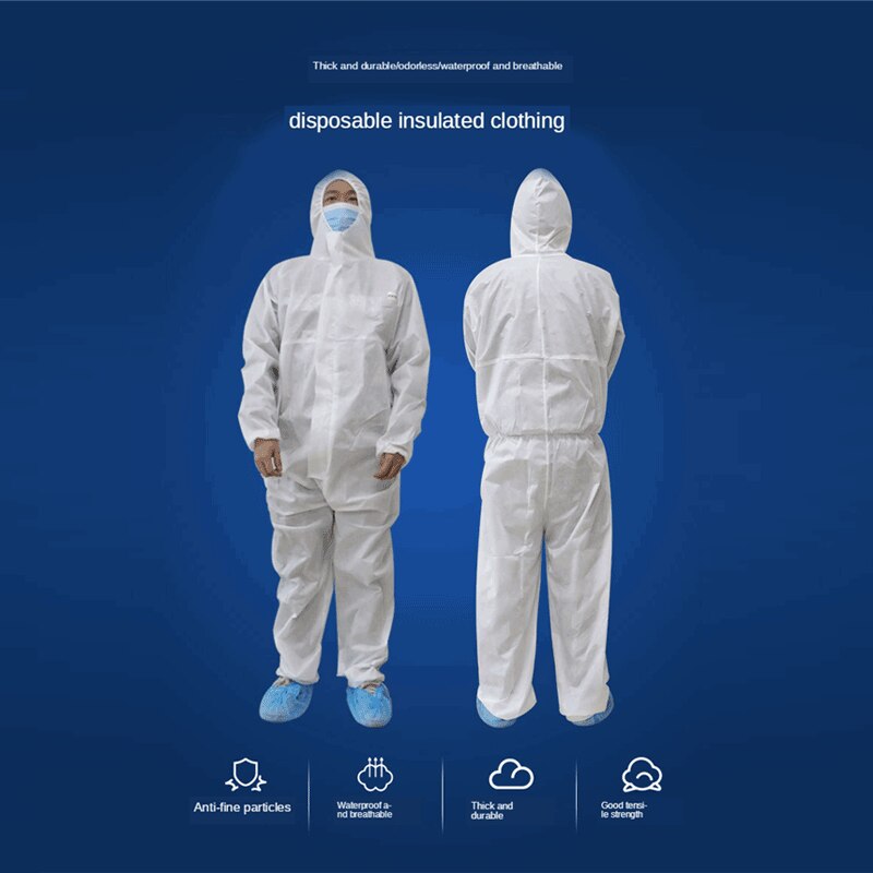 Hazmat PPE Protective Suit Personal protective Equipment Breathable Disposable Coveralls Lsolation suit Safety Clothing PM010