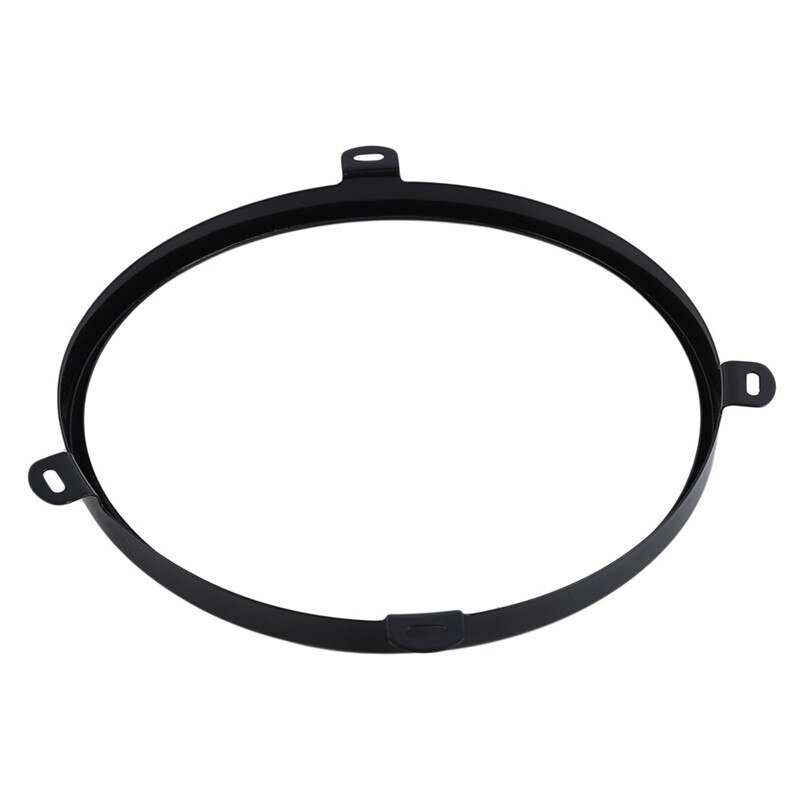 Metallring for jeep wrangler 7 tommers rund frontlysbrakett svart ring for 2007- jeep jk & wrangler ubegrenset: Svart