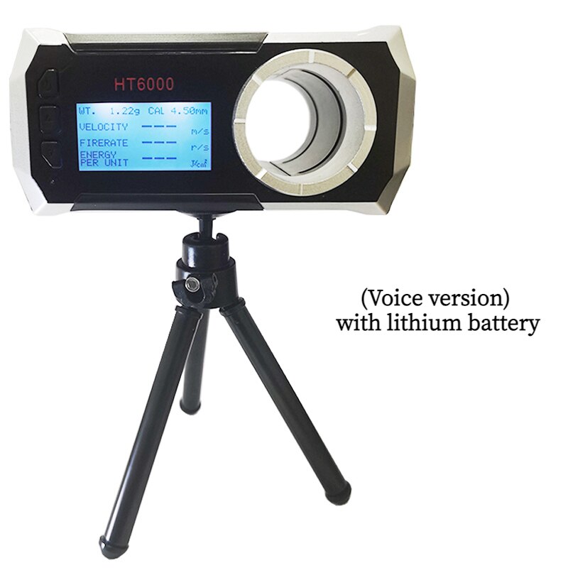 WIFI HT6000 Multifunctional for Shooting Speed Meter Ball Velocity Energy Measurement LCD voice 0-999 m Shooting Speed Tester: Voice version