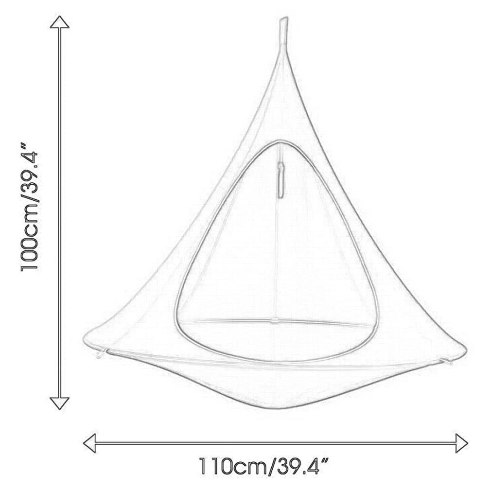 Bærbar hængekøje udendørs flyvende tallerken letvægts bærbar nylon hængekøje til rygsæk sportshjem camping camping essentials