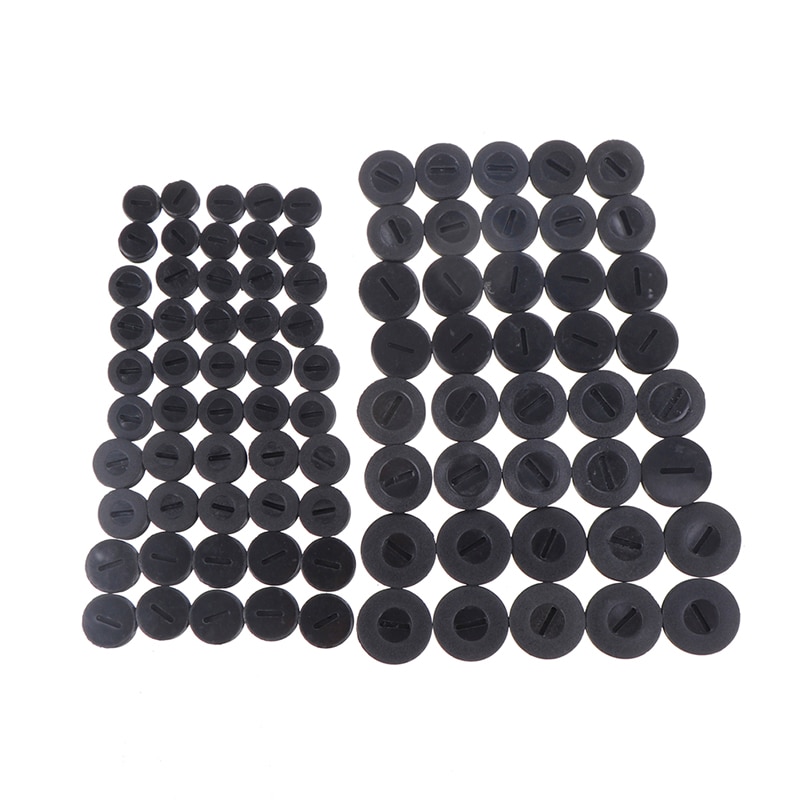 10 stuks Zwart Plastic Schroef Koolborstelhouder Caps Case Dia 12mm/13mm/14mm/ 15mm/16mm/17mm/18mm/20mm/22mm