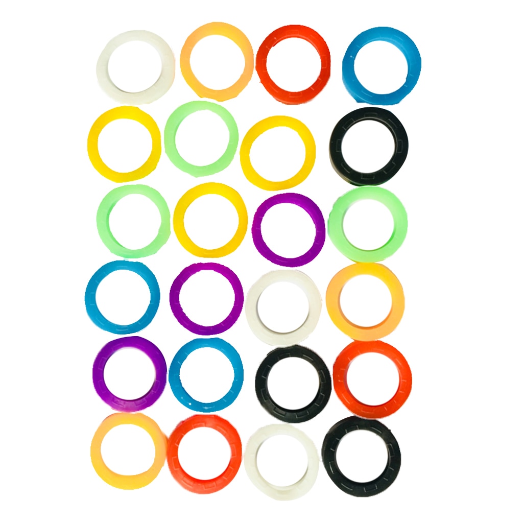 24 Pcs Kleurrijke Key Caps Tops Covers Tags Caps Id Markers Sleutel Markers