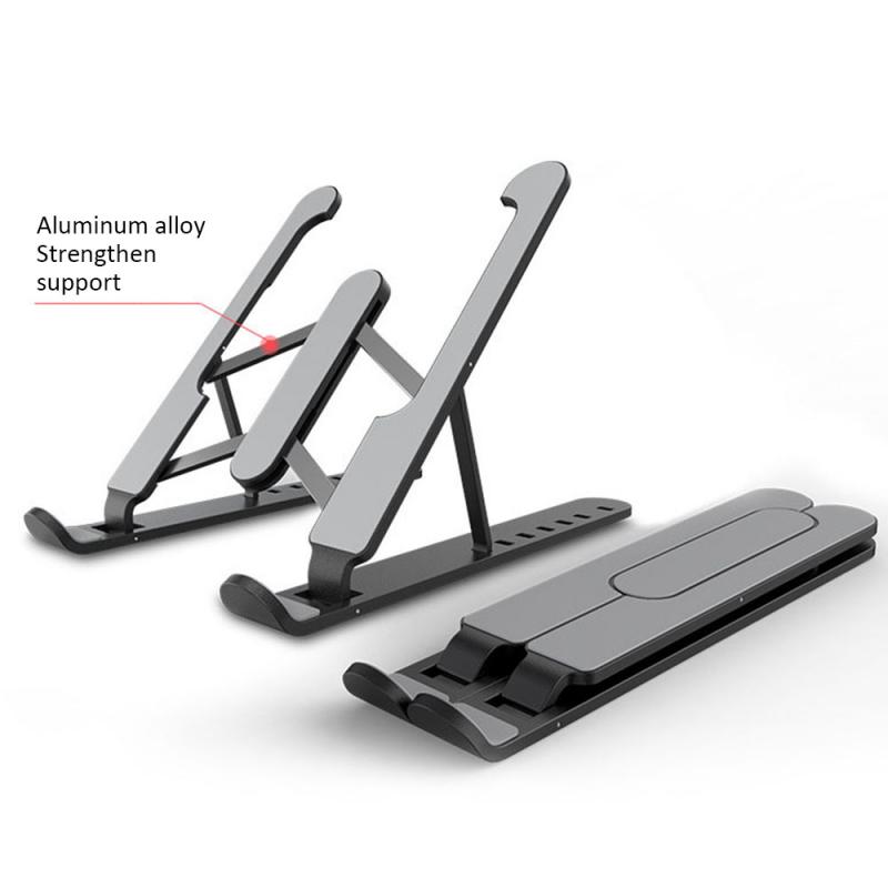 Laptop Mounts for 11-17 inch laptop tablets Aluminum alloy Stand 7-position adjustable height Portable Holder for Desk: 04