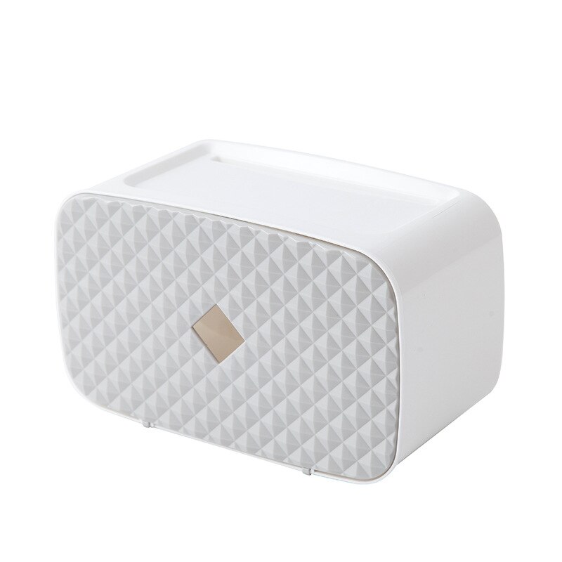 Portable Toilet Paper Holder Plastic Waterproof Paper Dispenser For Toilet Home Storage Box Bathroom Accessories: C-Gray