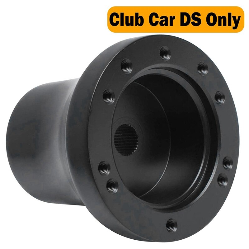 Club Car DS Golf Cart Steering Wheel Adapter Golf Steering Wheel Adapter for Club Car DS Golf Cart Black