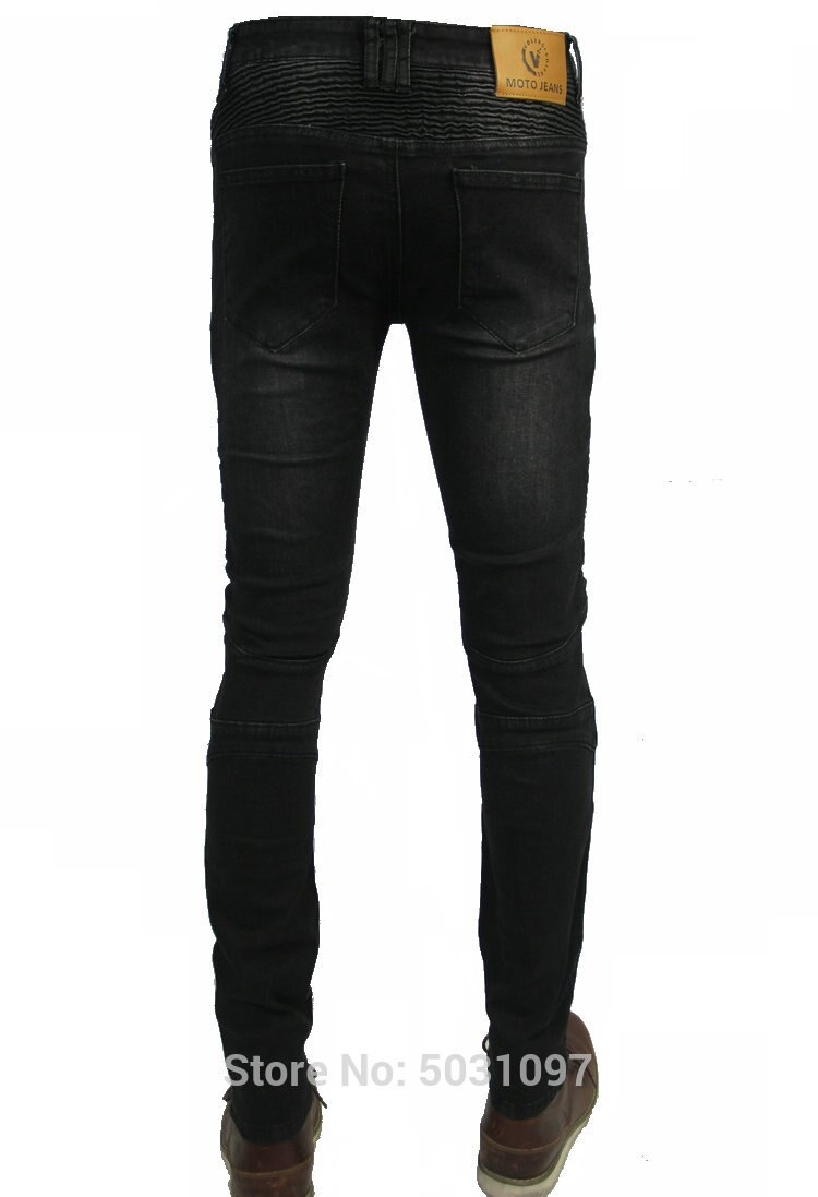 volero moto rcycle pantalon d'équitation super coupe slim moto pantalon de protection featherbad moto rbikers cyclisme jean noir