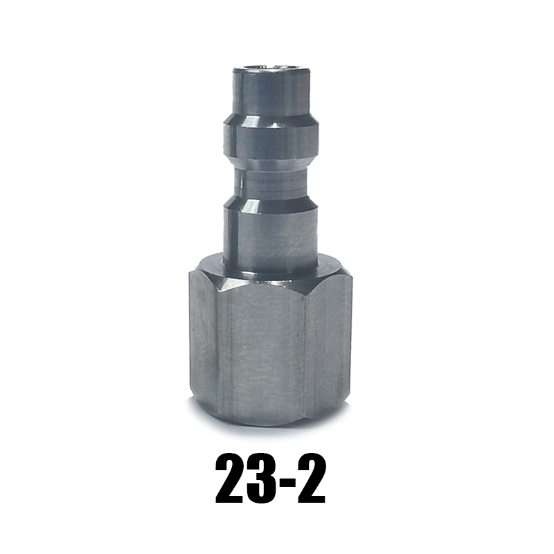 Nuovo Air HPA Soft Magazine rubinetti adattatore valvola adattatore maschio Foster attacco a sgancio rapido Marui KJW/WE KSC/KWA (US): Army Green