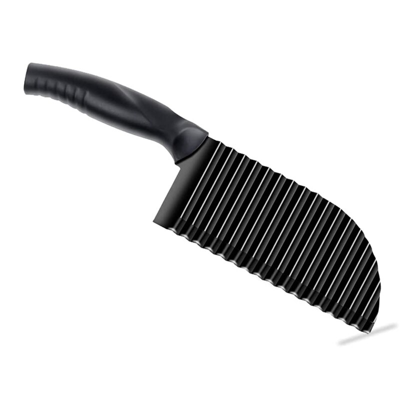 Wave Cutter, Potato Cutter, Chip Cutter, Stainless Steel Crinkle Chip Cutter, Corrugated Knife, Wave Knife for Vegetable: Default Title