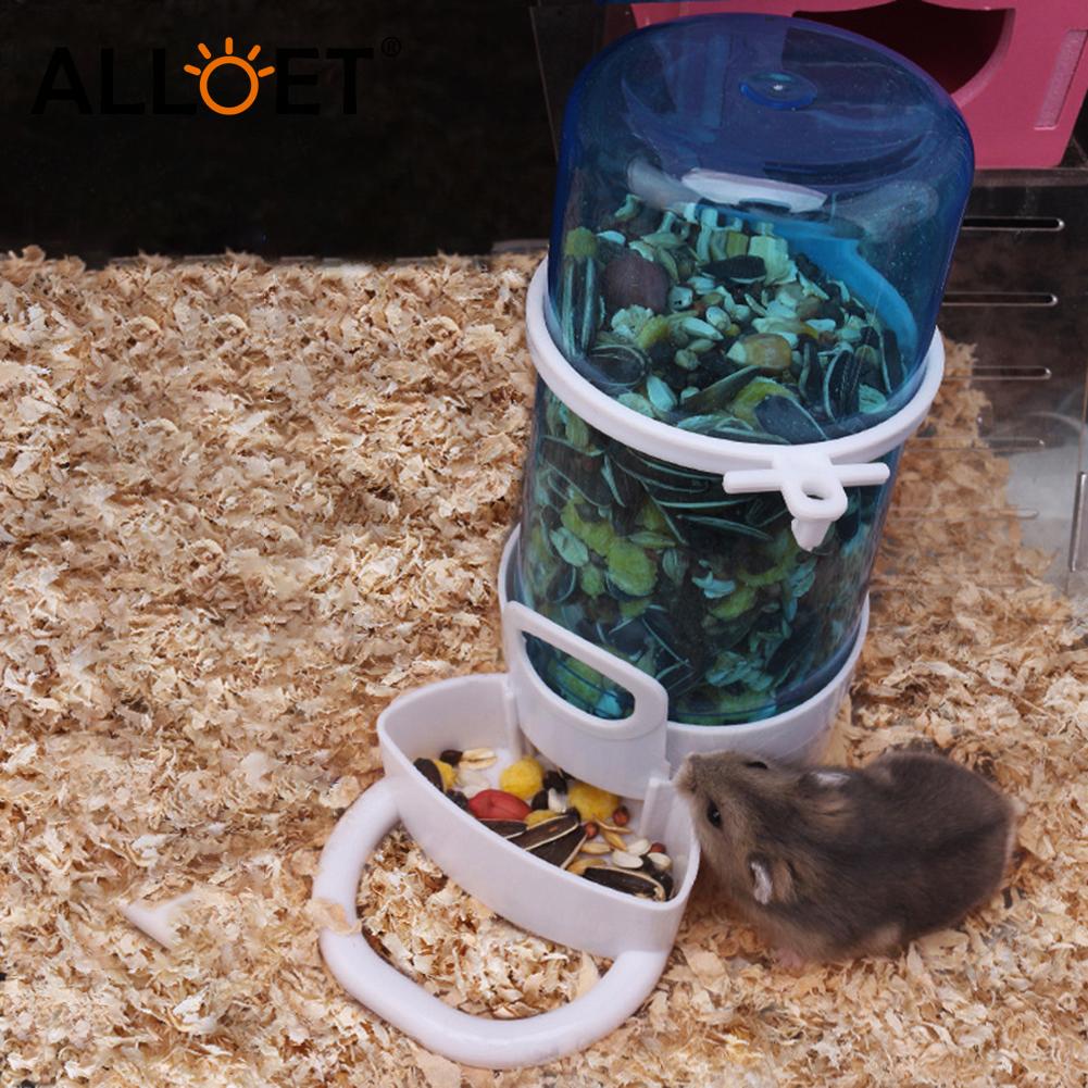 Dispensador automático de comida para mascotas, alimentador, plato, cuenco, hámster, cerdo, erizo, ardilla, pájaro, suministros para mascotas pequeñas, accesorios