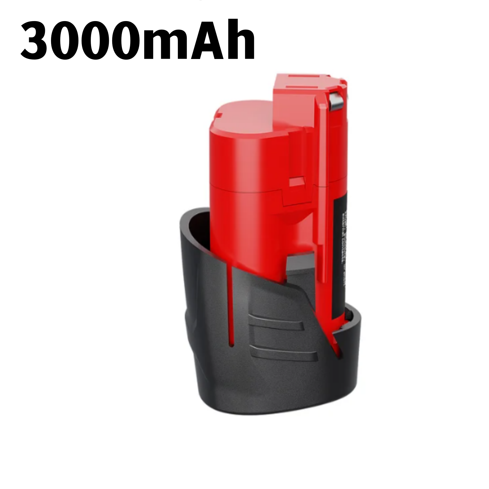 2 st.  m12- pack batterier till milwaukee 3000 mah litiumjonbatteri 48-11-2411 ersättning för milwaukee  xc 48-11-2410 48-11-2420 elverktyg: Svart