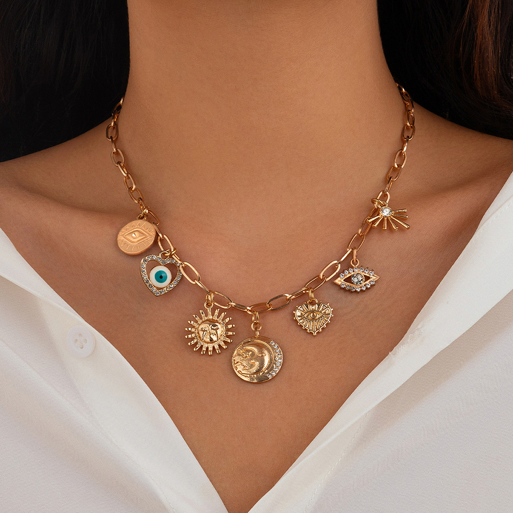 Exquisitos dijes, collar con colgante de perlas para mujer, gargantilla con dije de lazo de Color dorado de acero inoxidable, concha de concha, de joyería de: De arma