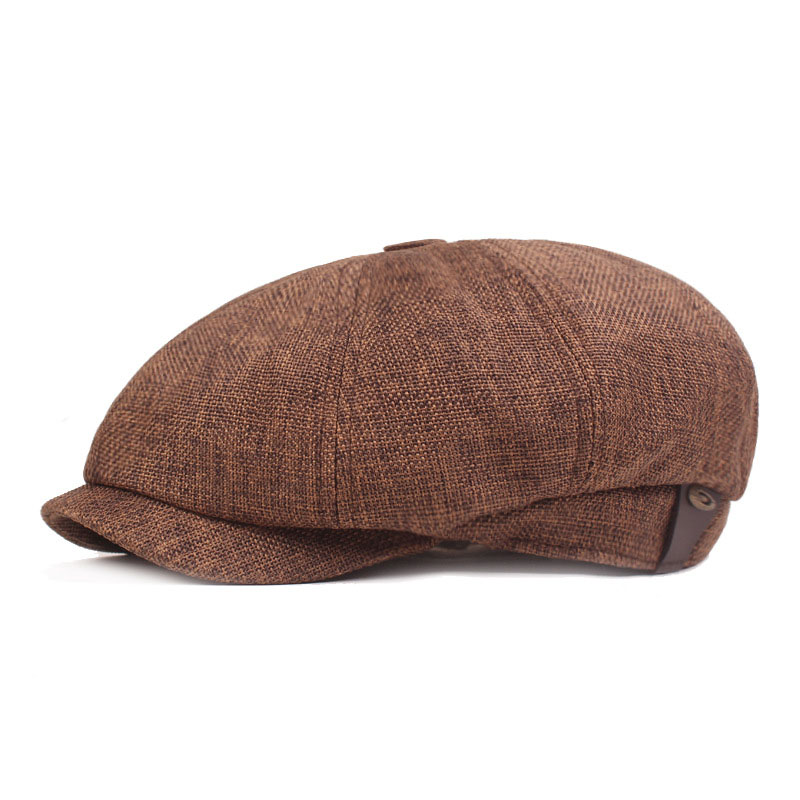 men's casual newsboy hat spring and autumn retro beret hat wild casual hats unisex wild octagonal cap