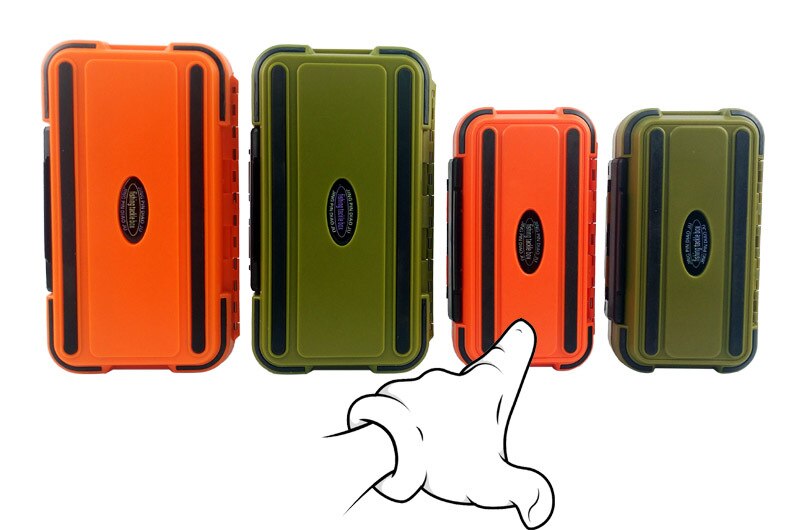 Fishing Tackle Box Waterproof Fishing Gear Accessories Bait Lure Hooks Storage Boxes Fishing Tackle Box Large 12/24/30 Grid: M Orange B Type