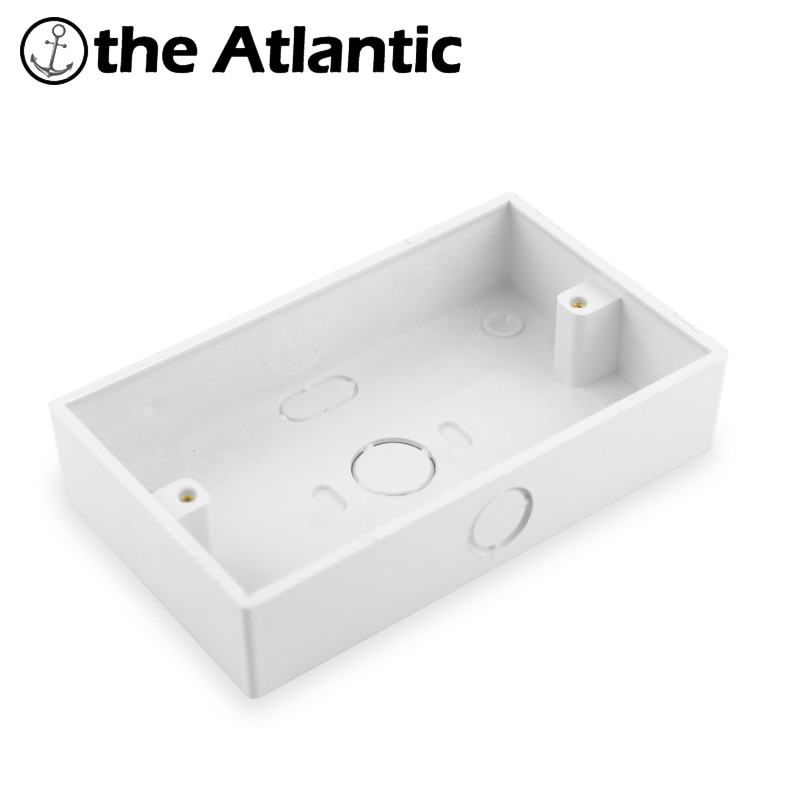 Caja de instalación externa de 146mm x 86mm, caja de conexiones externas, caja de instalación de superficie, caja exterior para enchufe de interruptor, tipo 146