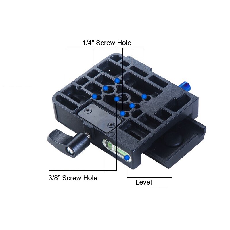 P200 Quick Release Assembly Aluminium Alloy Clamp Adapter+Quick Release Plate for Manfrotto 501 500AH 701HDV 503HDV Q5