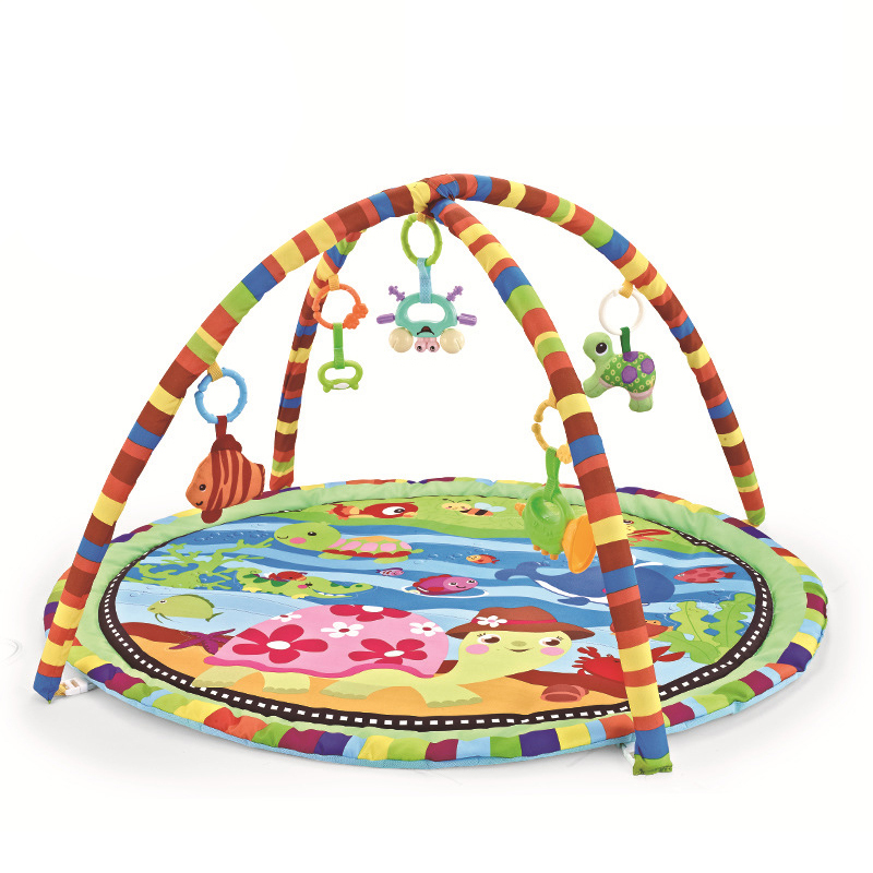 Marco de Fitness para bebés, manta de juego para gatear, rompecabezas, valla multifunción, estera para gatear, juguetes de iluminación, PISCINA DE BOLAS del océano: F