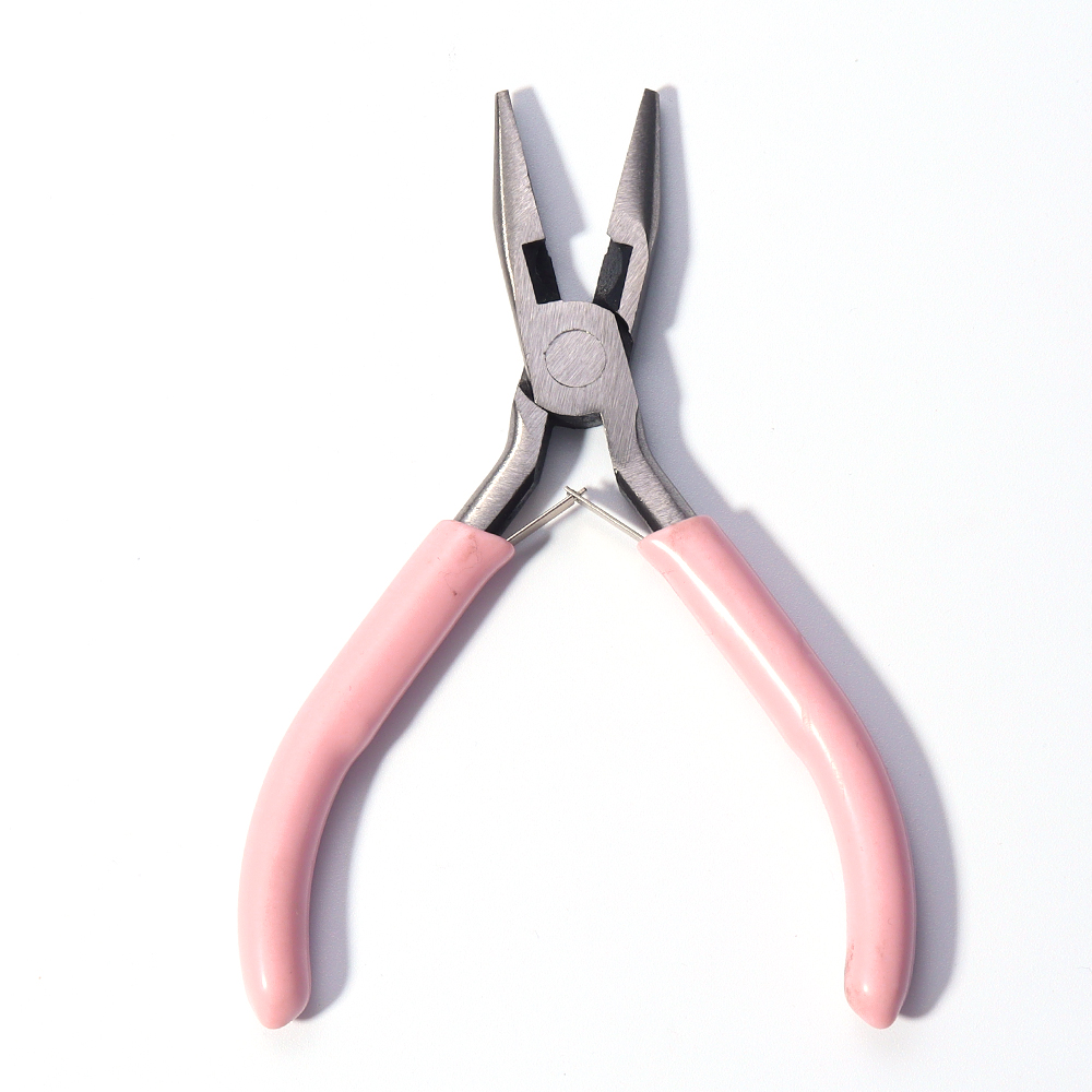 Portable Pink Color Stainless Steel Pliers Tools Set Round Nose Cutting Wire Plier Kit For Handcraft Beading DIY Jewelry Making: Blue