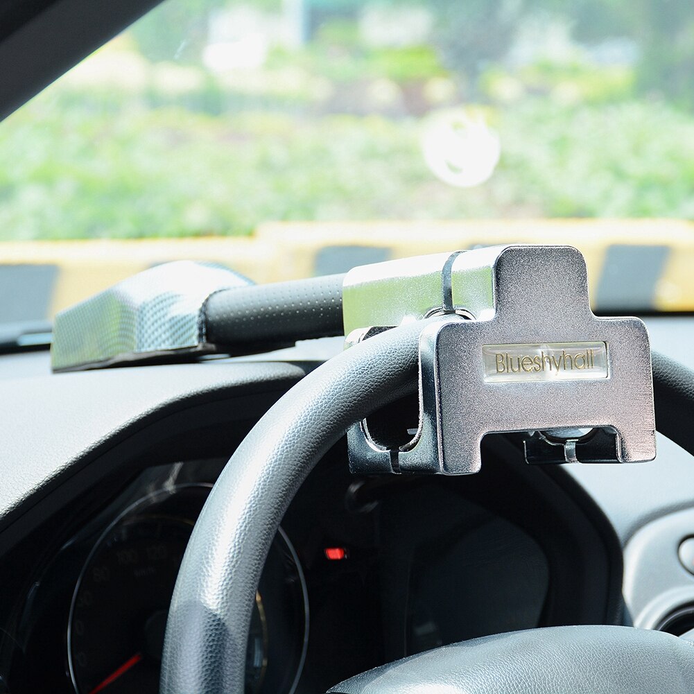 Trava de segurança para volante de automóveis, universal, alarme, retrátil, proteção contra roubo, travas em t, antirroubo