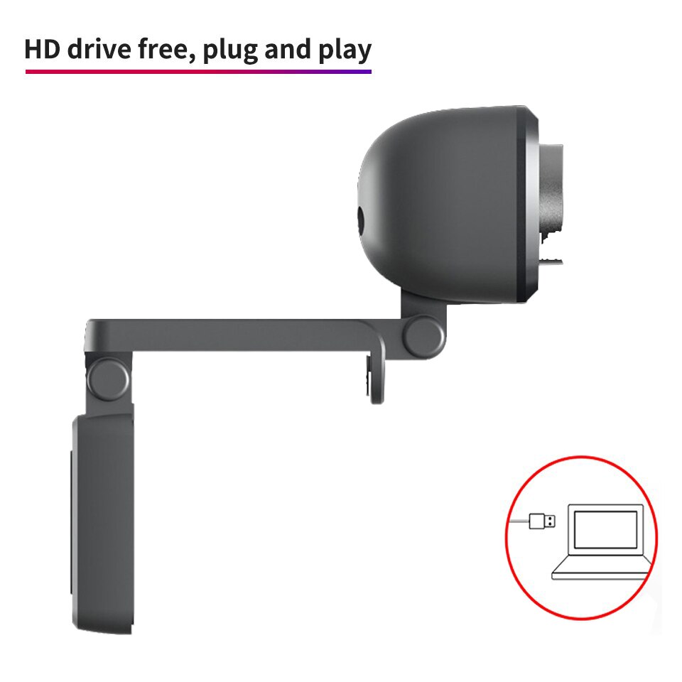 USB Web Camera 1080P videocamera per Computer HD webcam microfono fonoassorbente incorporato USB 2.0 Free Drive