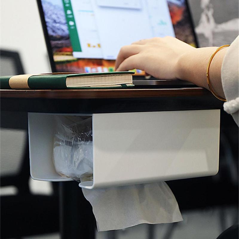 Kitchen Paper Storage Box Wall-mounted Tissue Box Paper Towel Holder Toilet Tissue Boxes Paper Storage