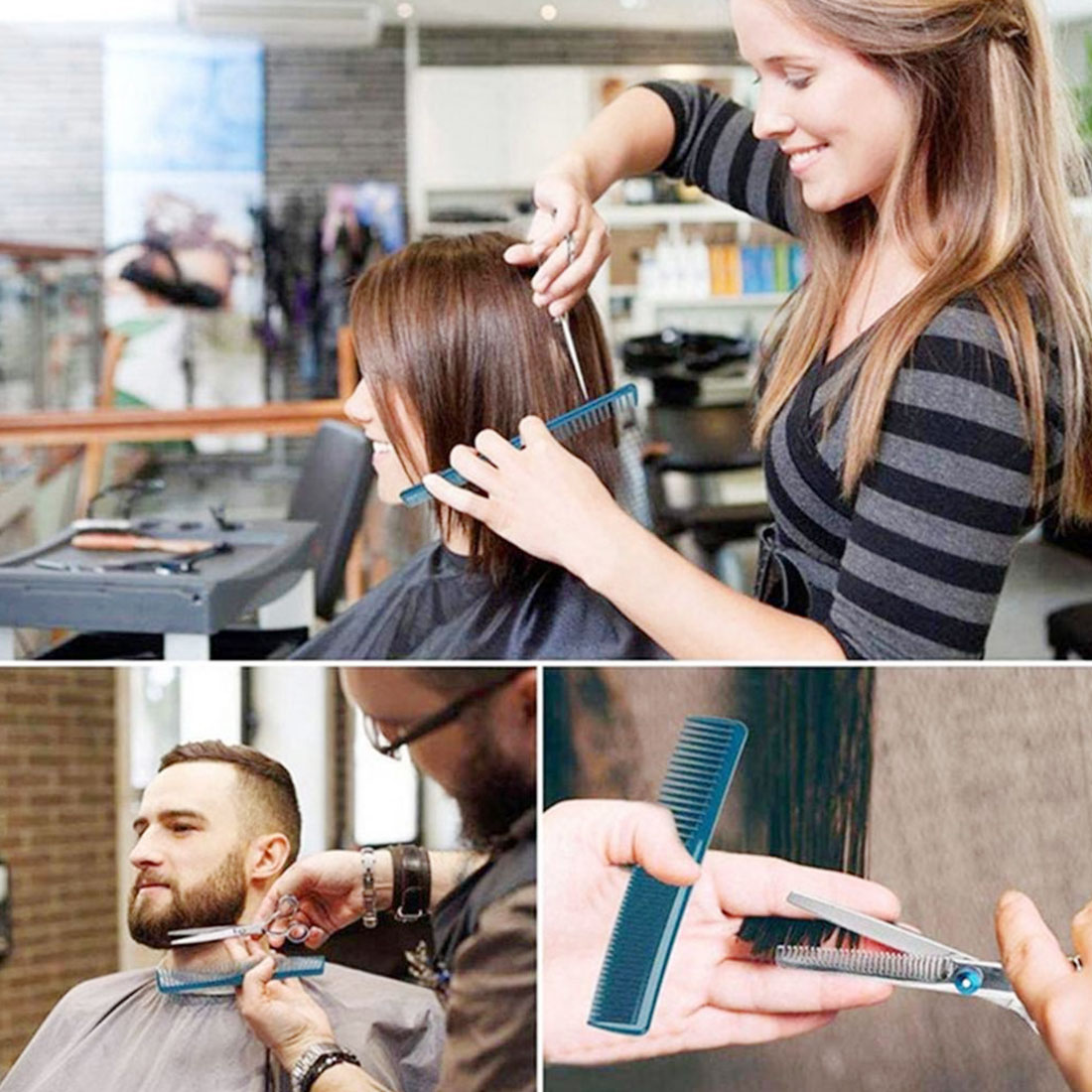 Hairdressing Scissors Kit 11pcs/10pcs/9pcs Hair Cutting Scissors Hair Scissors Tail Comb Hair Cape Cutter Comb