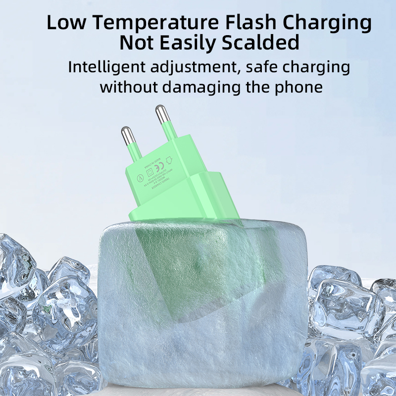 USB Charger Colorful QC3.0 10W Fast Charging Mobile Phone Travel Wall Adapter for Xiaomi 14Pro Samsung S24 Portable