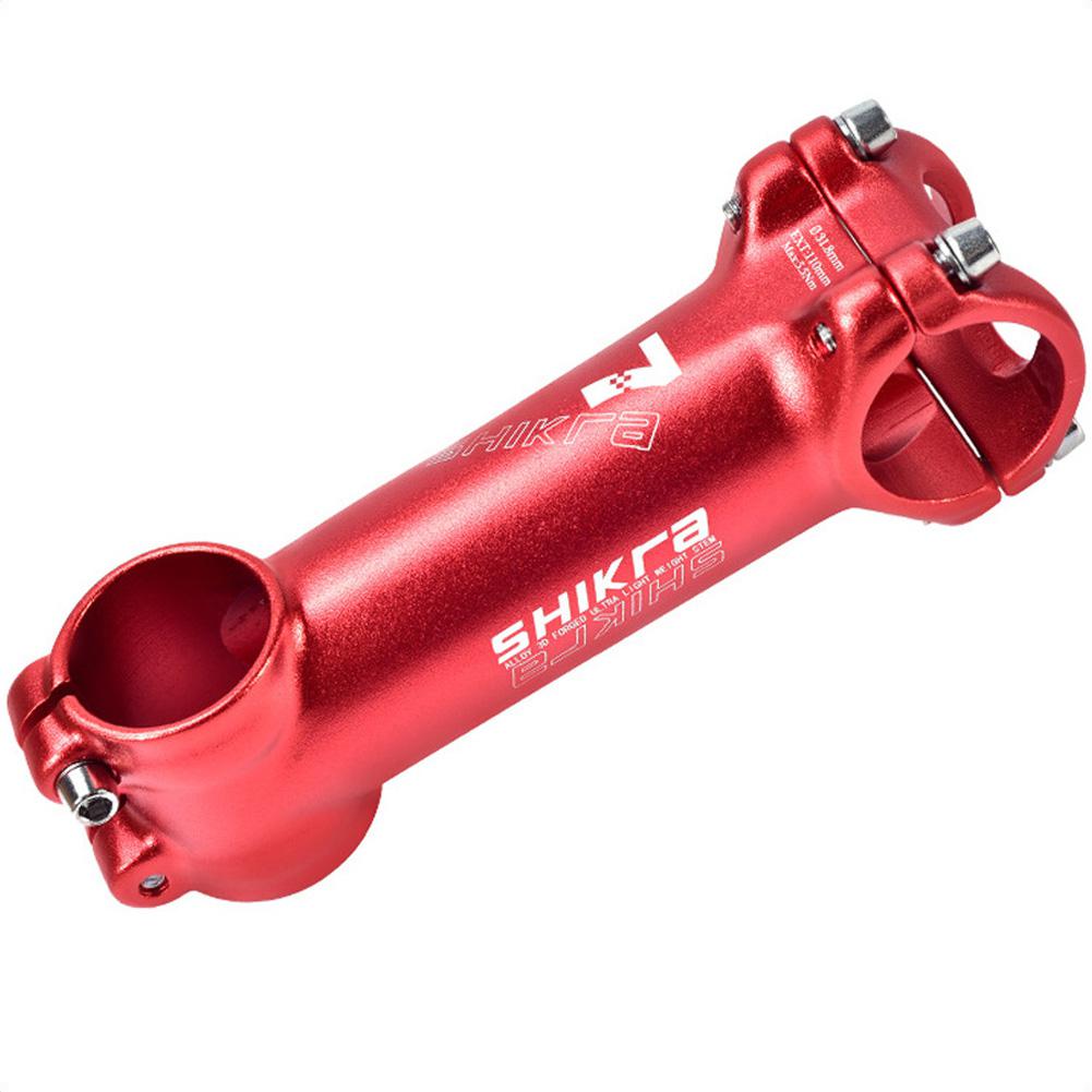 Bike Stem MTB 31.8*45/55/65/70/80/90/100/110mm Short Stem Bicycle part Bike Stem Ultralight Stem: 110MM 7 red white