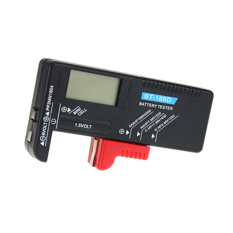 Multifunction Digital Battery Tester Battery Checker for AA AAA C D 9V 1.5V Button Cell Batteries BT-168D