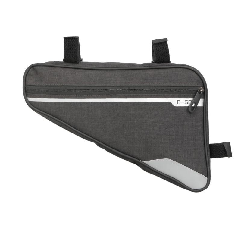 Fietsen Outdoor Driehoek Fiets Voor Tube Frame Bag MTB Mountainbike Pouch Driehoek Fiets Voor Tube Frame Bag: Zwart