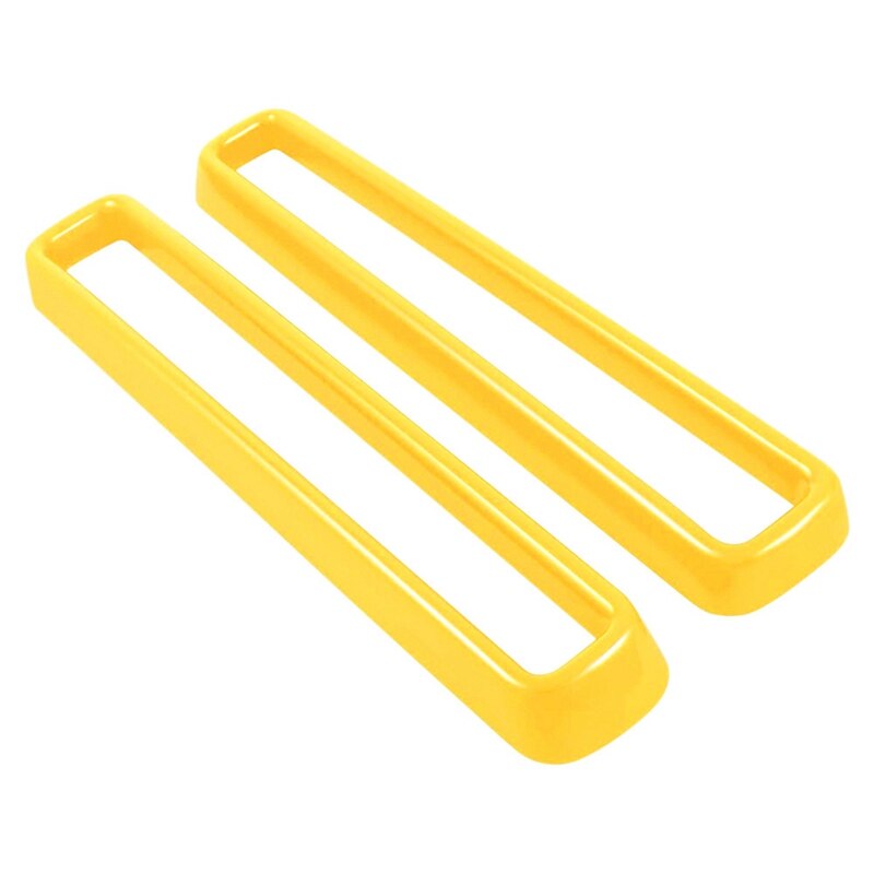 ABS Front Grill Inserts Guards Insert Exterior Accessories Decoration Trim Cover for Dodge Challenger Yellow