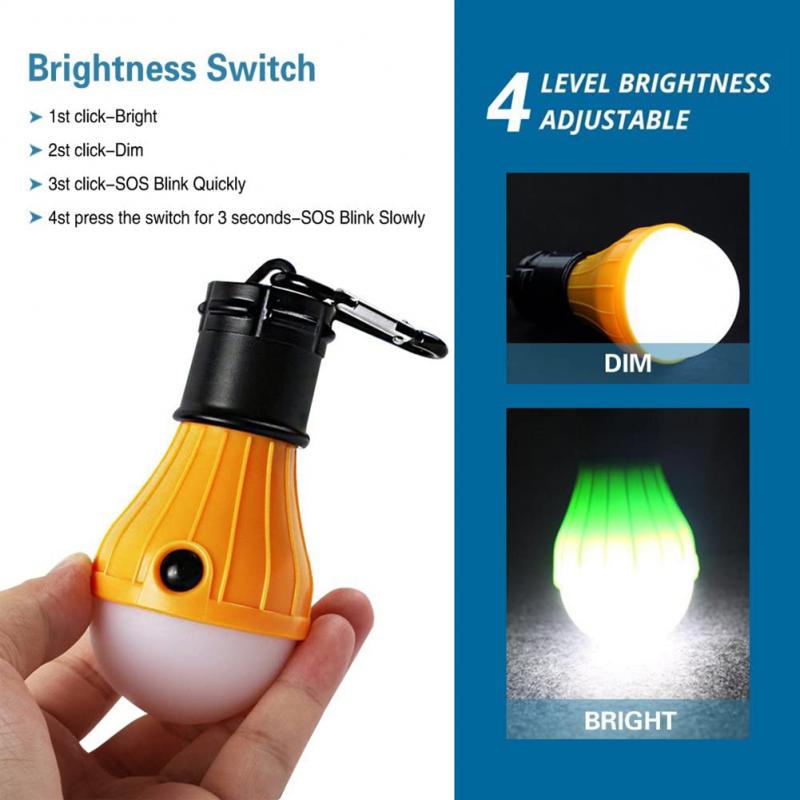 Mini led lanterna de acampamento lâmpadas iluminação portátil lanterna tenda lâmpada gancho lanterna acampamento luz multitool novo